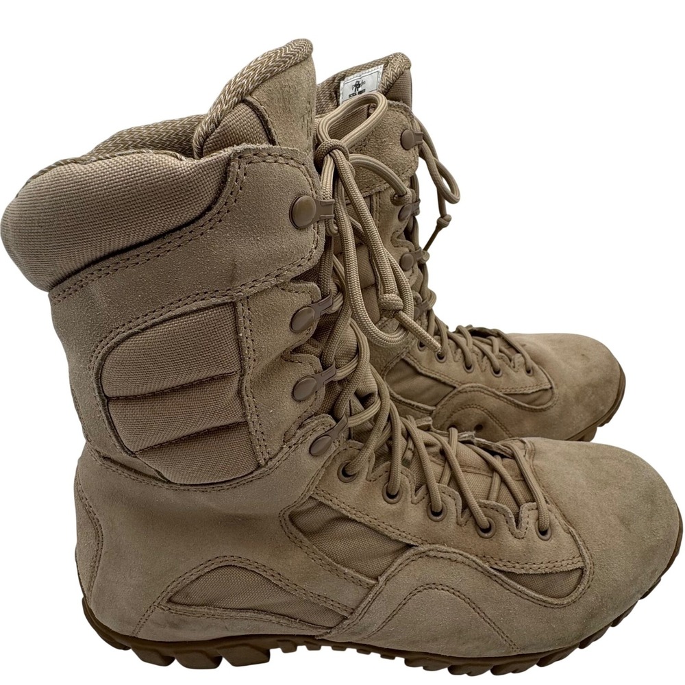 Tactical Research TR350 Khyber Combat Boots Mens 14R Tan Suede Vibram Military